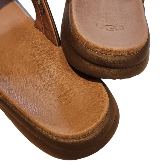 UGG MEN'S UNION FLIP FLOPS CHOCOLATE SZ9 - Picture 4 of 9